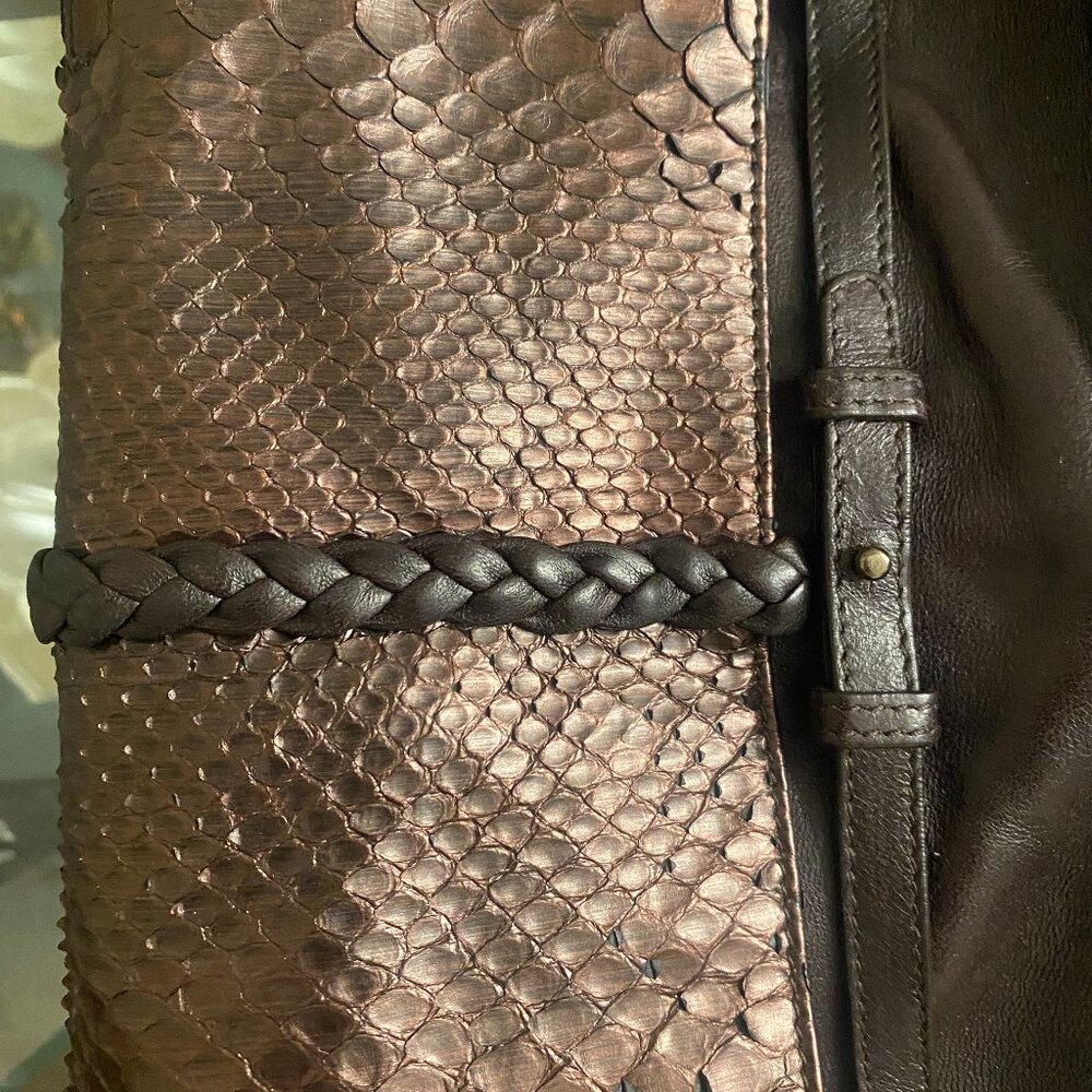 Ferragamo Python Evening Purse - Picture 7 of 14